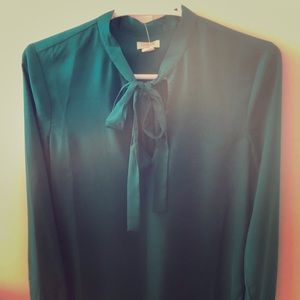 J.Crew Factory Teal Blouse